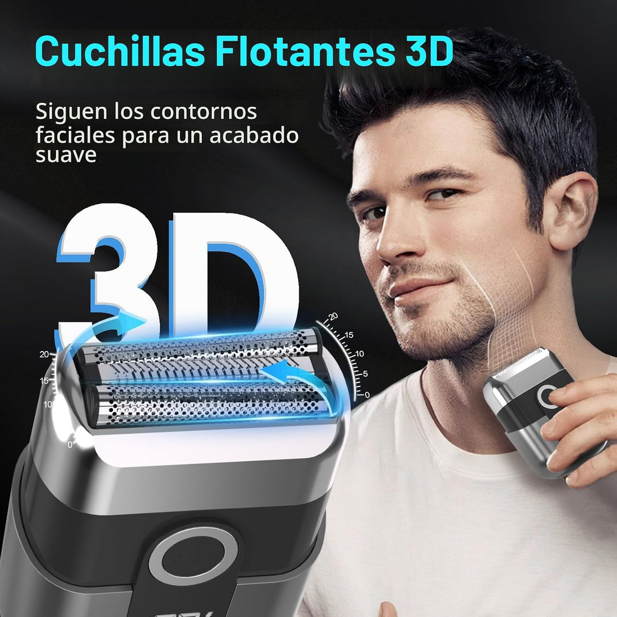 LYRSLF Afeitadoras de láminas para hombres, mini maquinilla de afei...