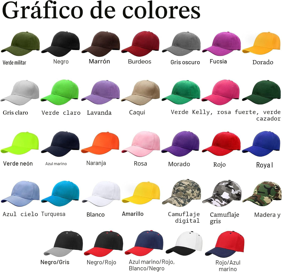 Gorra de béisbol Falari, talla ajustable para entrenamientos de car...