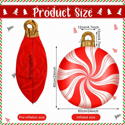 Jetec - 2 bolas de Navidad inflables gigantes de 32 pulgadas | Dise...