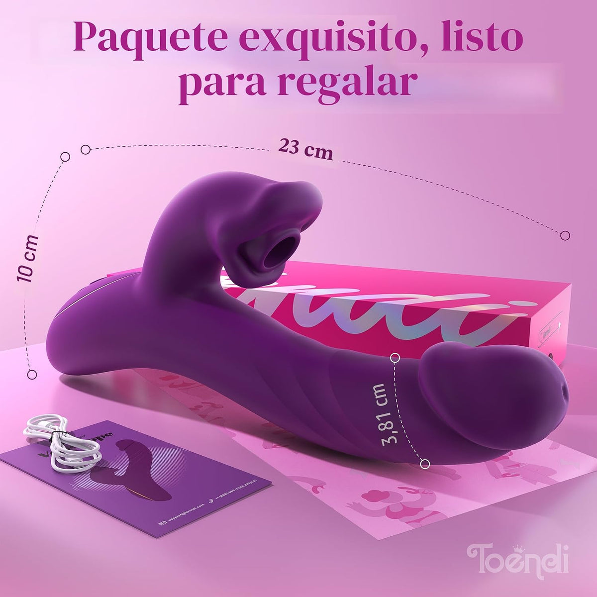 Toendi Chupando Vibrador Conejo Juguete Sexual, Pezón Clítoris Suck...
