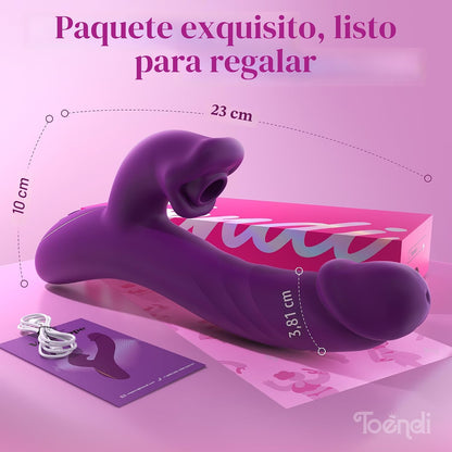 Toendi Chupando Vibrador Conejo Juguete Sexual, Pezón Clítoris Suck...