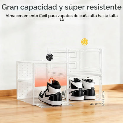 Pinkpum Caja de almacenamiento de zapatos duros mejorada, paquete d...