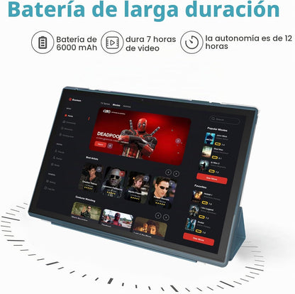 Tableta Android de 10 pulgadas con estuche Stylus Android 15 Tablet...