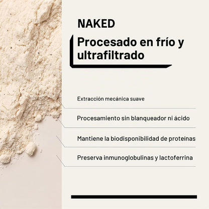 NAKED Proteína de suero de vainilla de 1 libra, solo 3 ingredientes...