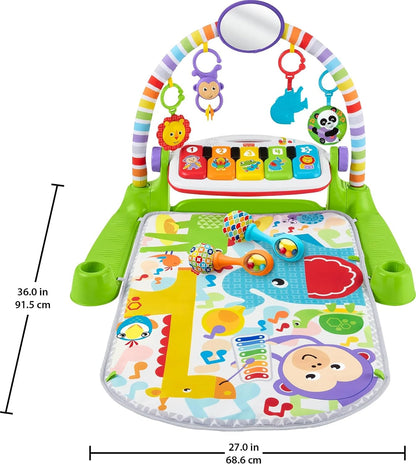 Gimnasio de piano Fisher-Price Baby Playmat Deluxe Kick &amp; Play...