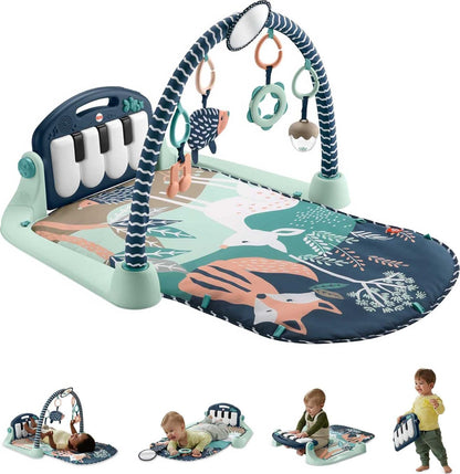 Fisher-Price Alfombra de juego para bebés Kick &amp; Play Piano Gym...