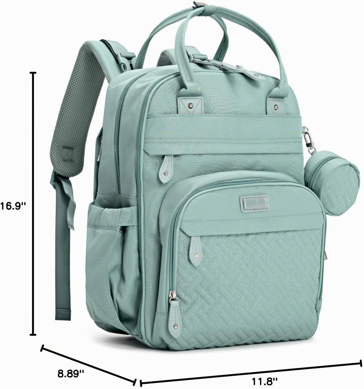 BabbleRoo Mochila para pañales - Bolsa de viaje esencial para bebés...
