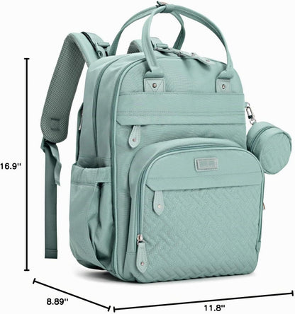 BabbleRoo Mochila para pañales - Bolsa de viaje esencial para bebés...