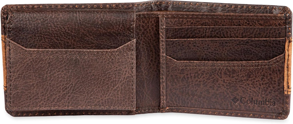 Columbia Billetera plegable delgada RFID para hombre con ventana de...