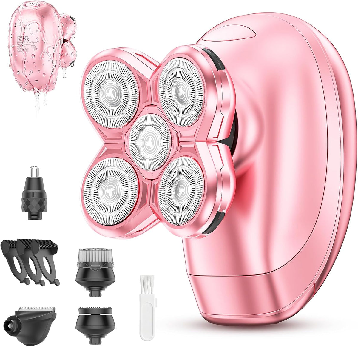 Maquinillas de afeitar eléctricas 5 en 1 para mujer, afeitadoras el...