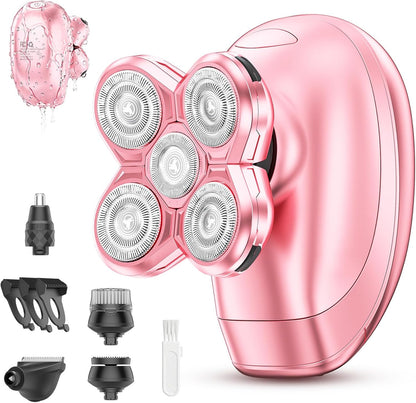 Maquinillas de afeitar eléctricas 5 en 1 para mujer, afeitadoras el...