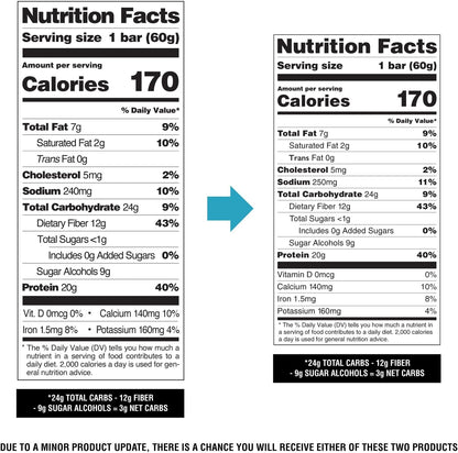 Quest Nutrition Barras de proteína de doble trozo de chocolate, bar...