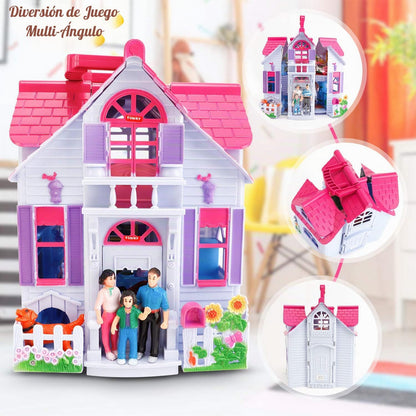 Liberty Imports Mi Hermosa Casa de Muñecas Fold and Go Pretend Play...