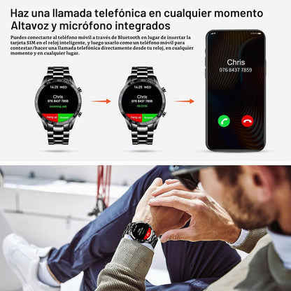 FILIEKEU Reloj inteligente para hombre para Android iOS, llamadas B...