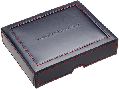 Tommy Hilfiger Cartera Passcase para hombre con ventana de identifi...