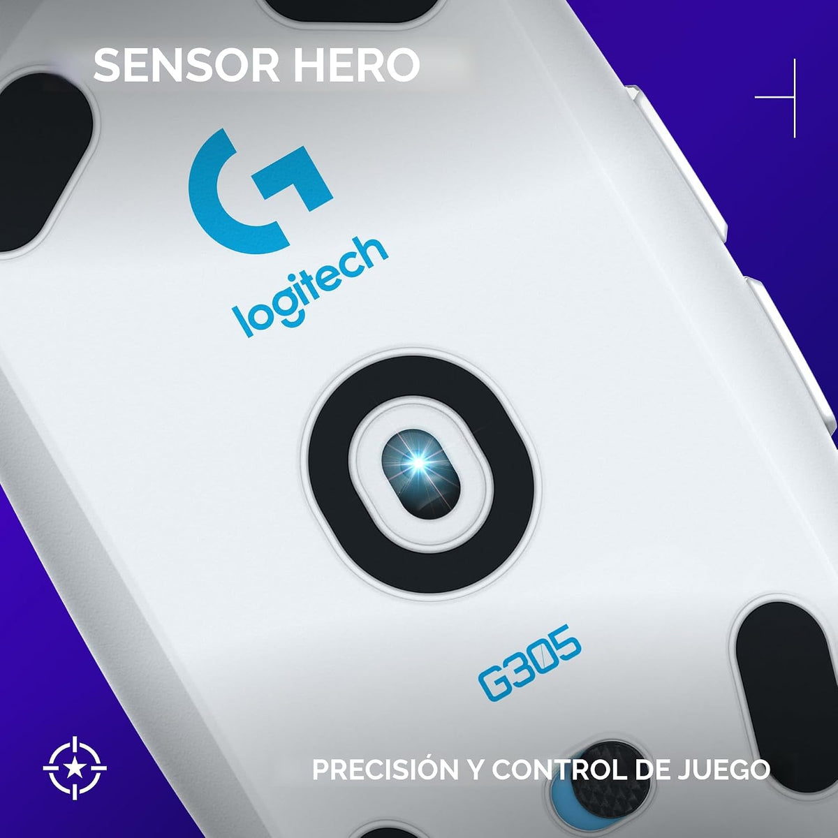 Logitech G Ratón inalámbrico para juegos 305 Lightspeed - Blanco |...
