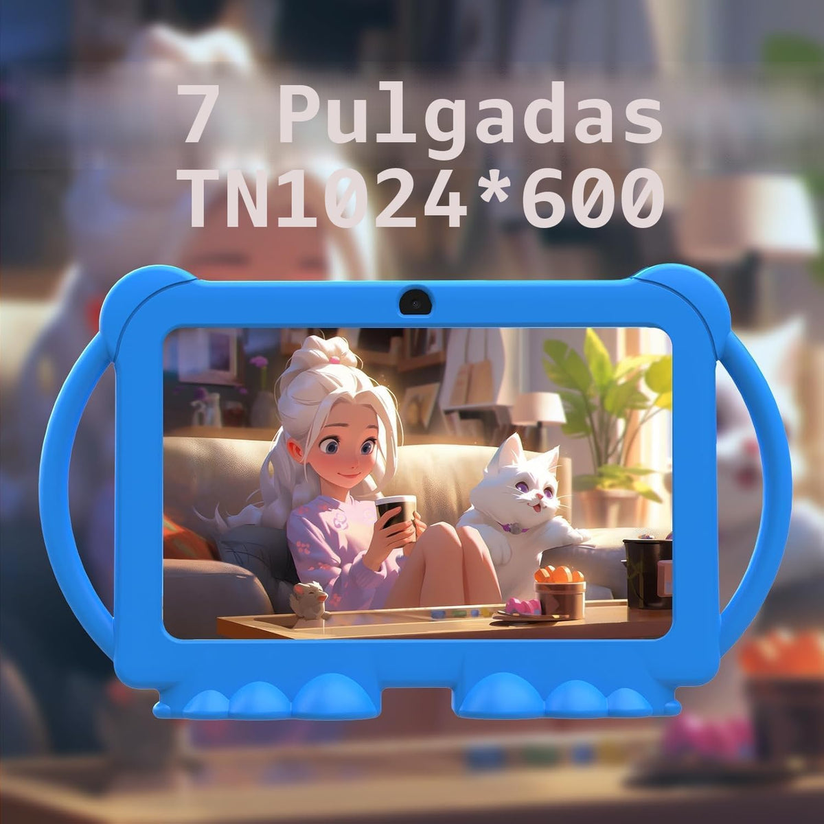 PEICHENG Tableta para niños de 7 pulgadas Android 12.0 para niños p...
