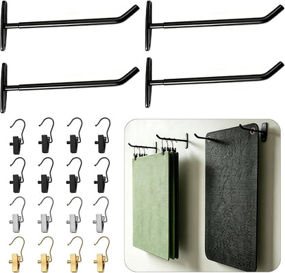 Soporte de pared para esterilla de yoga, estante de almacenamiento...
