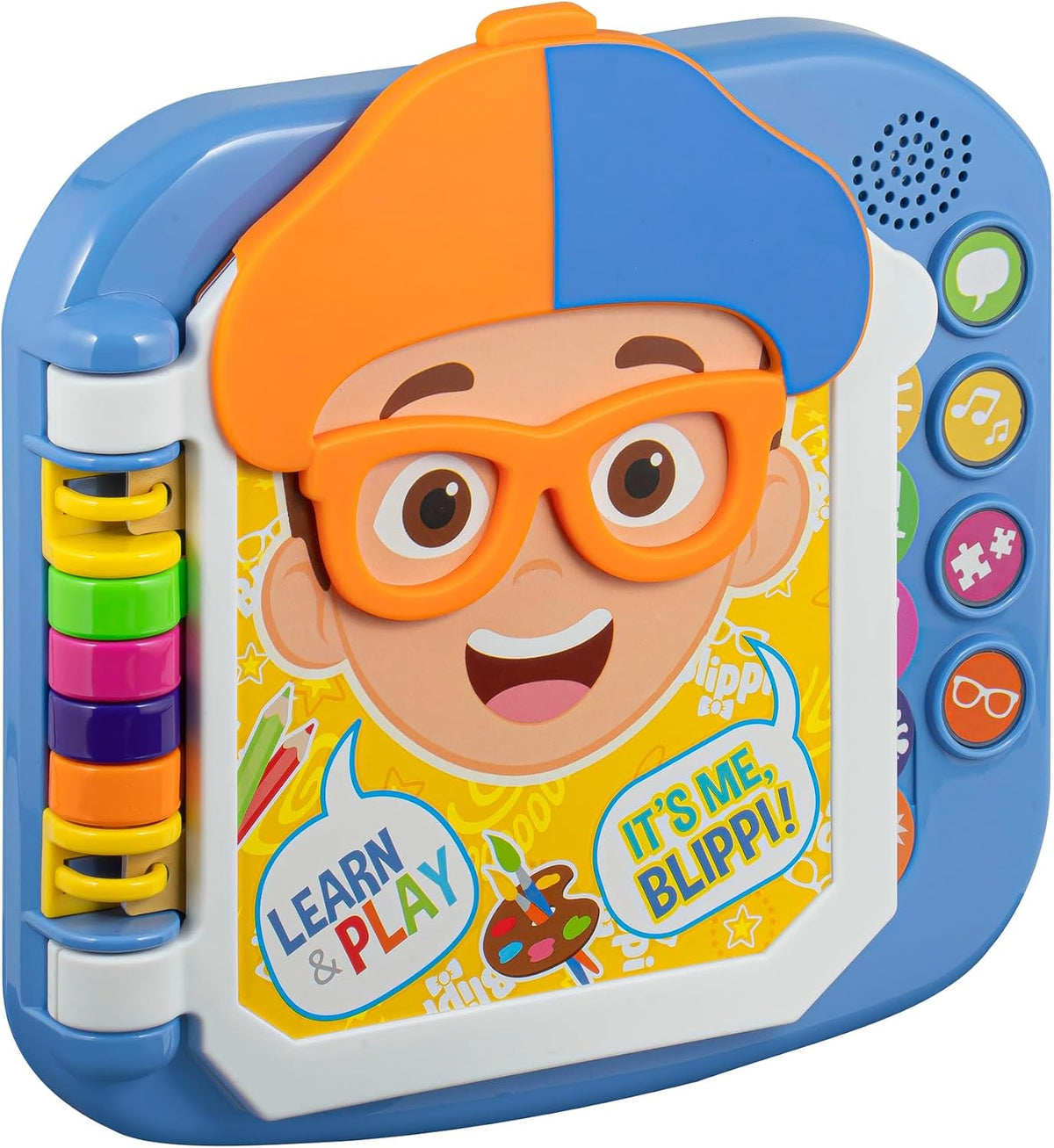 eKids Libro Blippi, juguetes para niños pequeños con juegos de apre...
