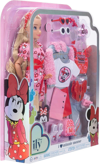 Disney ILY 4EVER - Muñeca de moda inspirada en Minnie Mouse, 11.5 p...