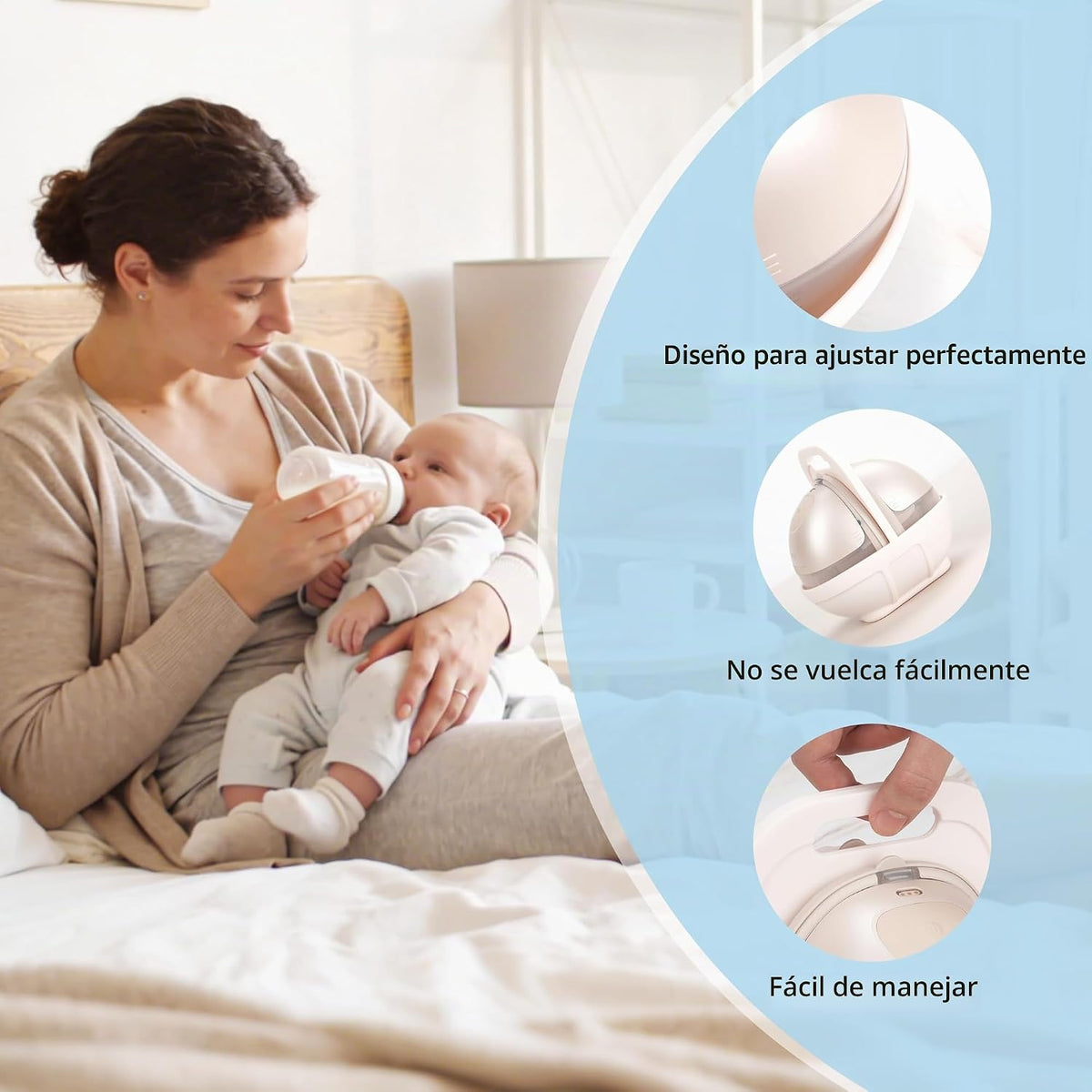 FANTOVO Soporte para extractor de leche de silicona, base antiincli...