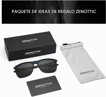 ZENOTTIC Gafas de sol polarizadas cuadradas para hombre, ultraliger...