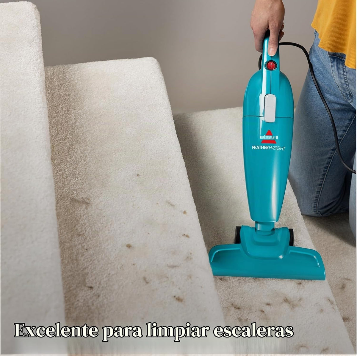 Bissell 20334 aspiradora sin bolsa, liviana, peso pluma, diseño de...