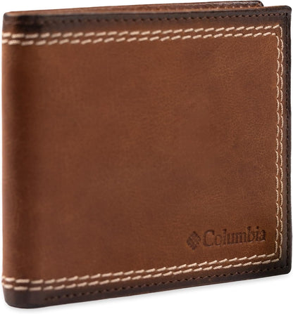 Columbia Billetera plegable delgada RFID para hombre con ventana de...