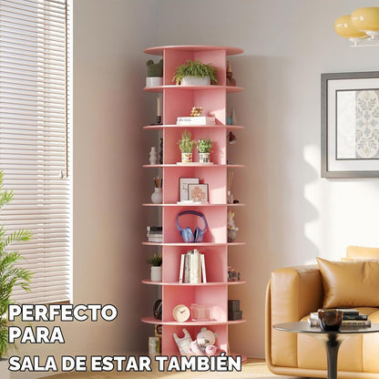 SpaceAid torre giratoria de zapatero de 8 niveles, exhibidor de zap...