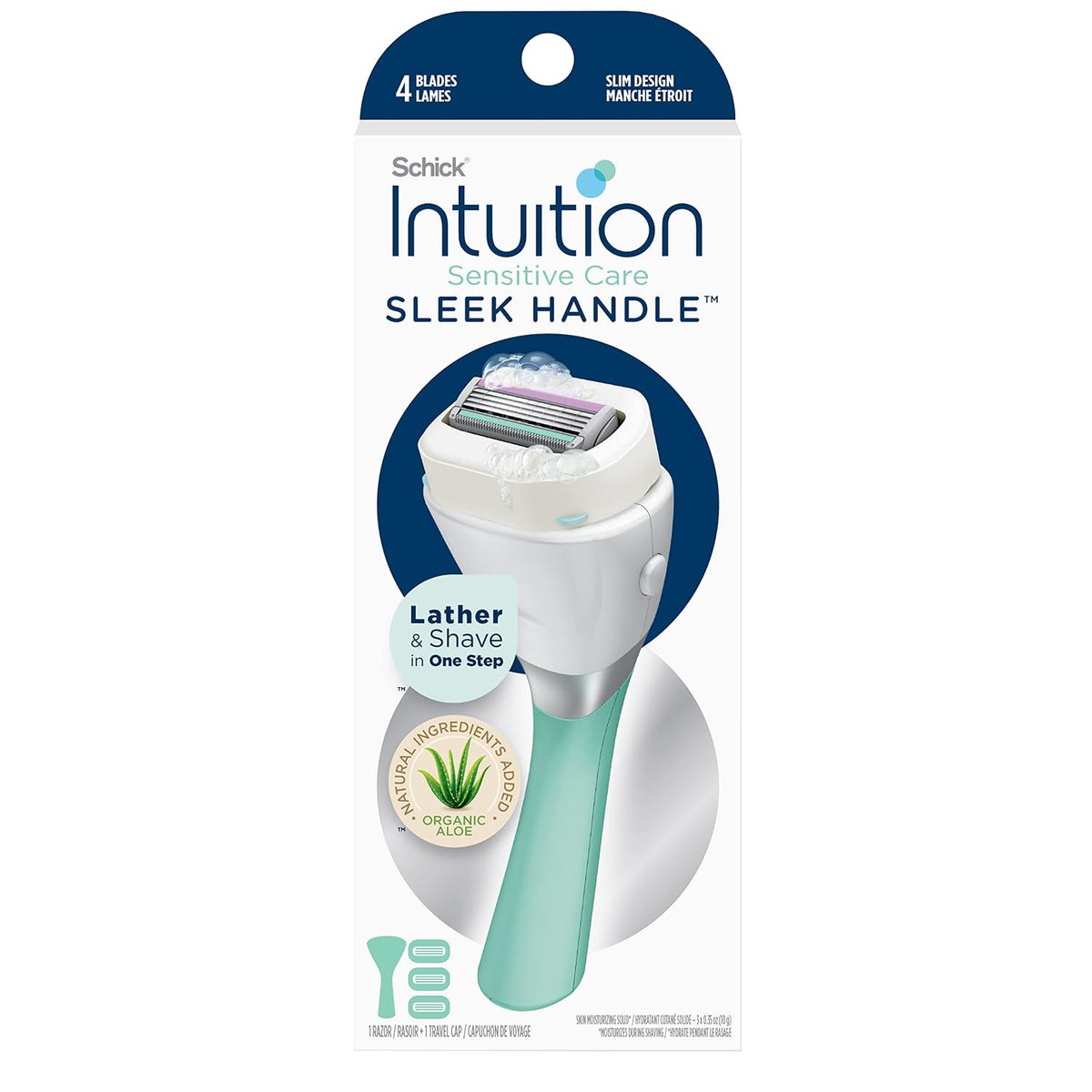 Maquinillas de afeitar Schick Intuition Sleek para mujeres con piel...