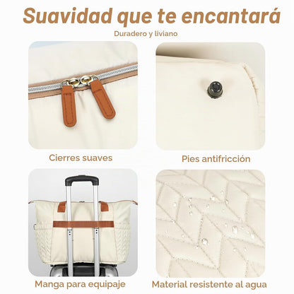 Tonyeee Bolsa de pañales, bolso grande del hospital del bebé para l...