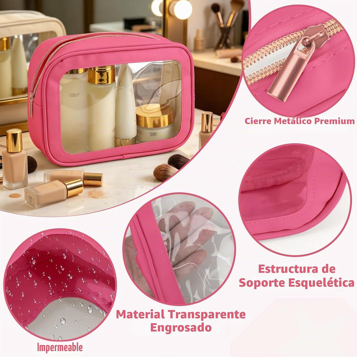 Organizadores de embalaje, Rosa fuerte, Práctico: