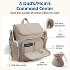 mommore Mochila para pañales, bolsa de bebé, mochila para pañales |...