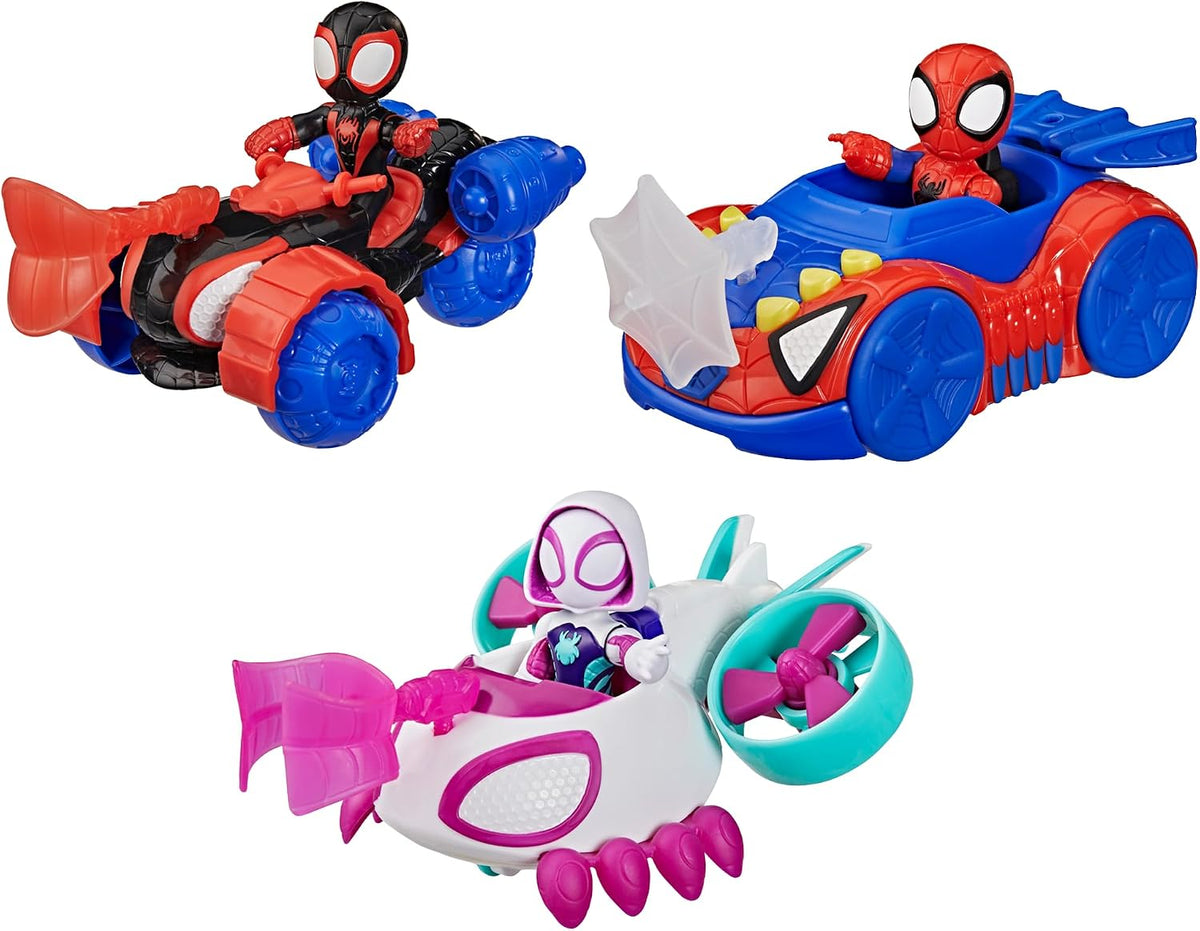 Marvel Spidey and his Amazing Friends - Figura de acción y vehículo...