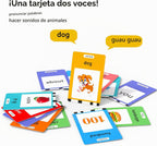 Lapare Tarjetas didácticas audibles para niños pequeños de 2, 3, 4,...