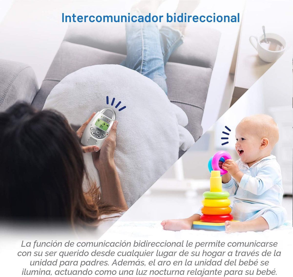 Monitor para bebés de audio digital VTech Communications Safe and S...