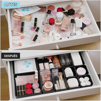 Juego organizador de cajones apilables de 11 piezas, bandejas organ...
