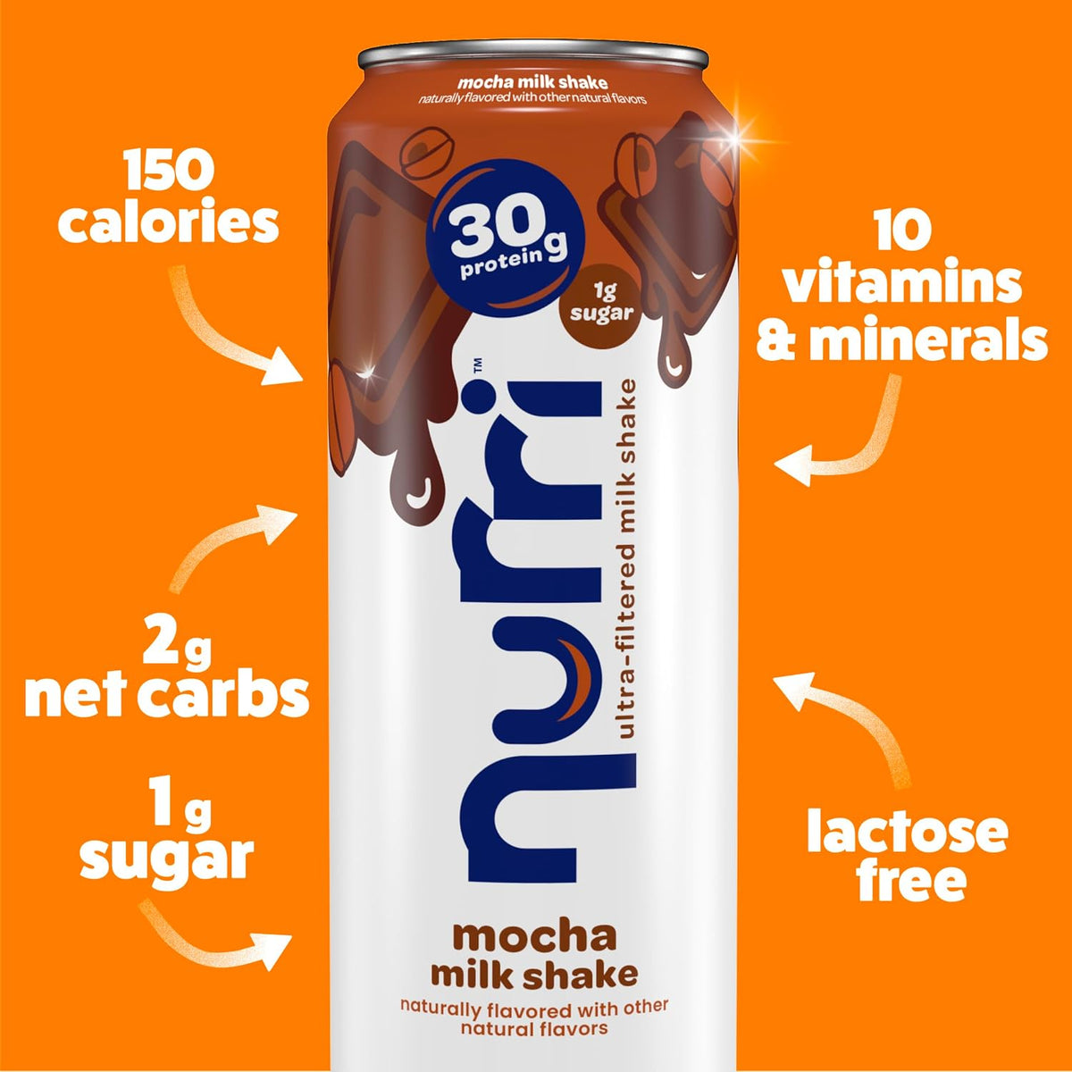 Nurri - Batido de leche ultra filtrado de proteína de 1.06 oz \u201...