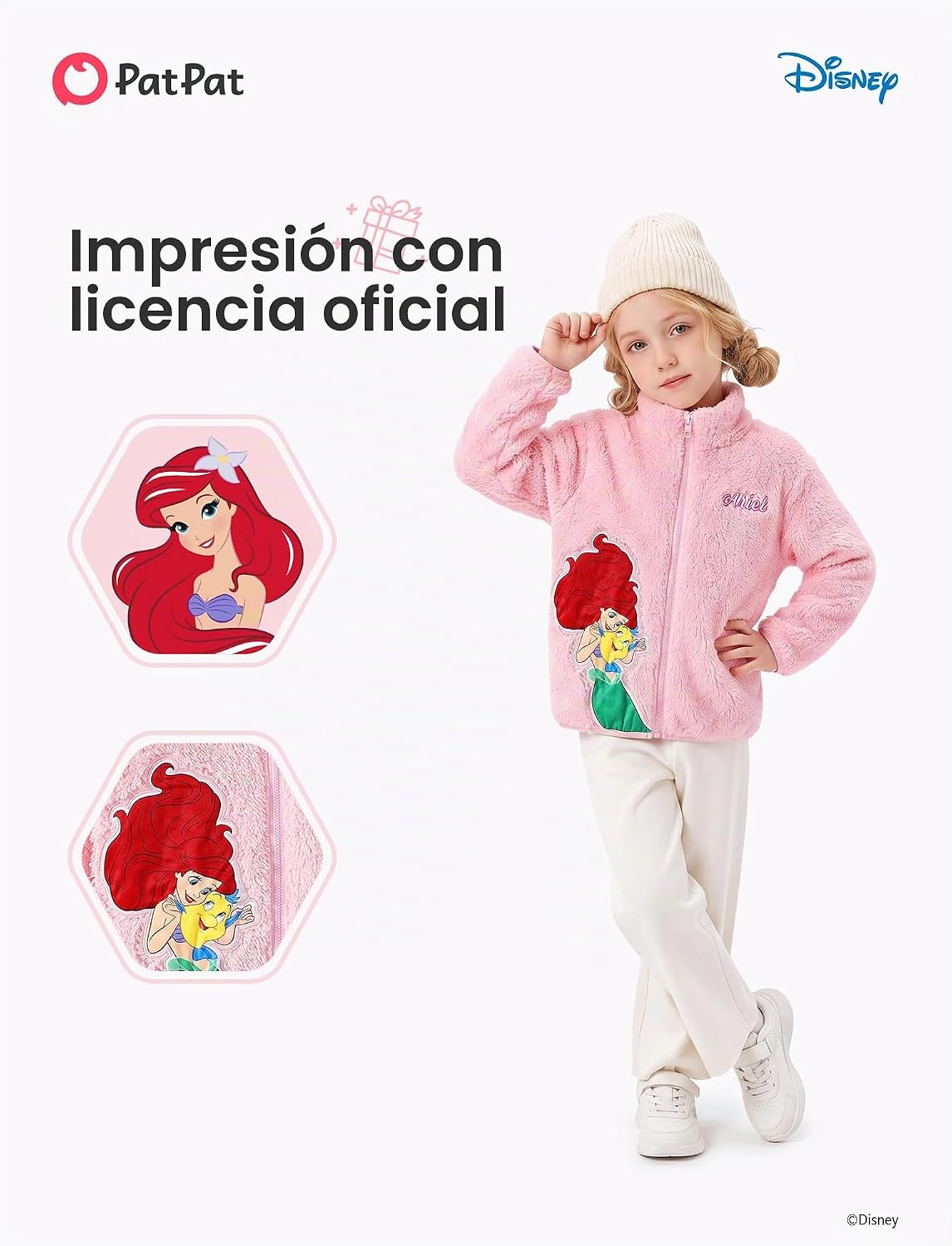 Disney Stitch Frozen Elsa Minnie Mickey - Chaqueta de forro polar p...