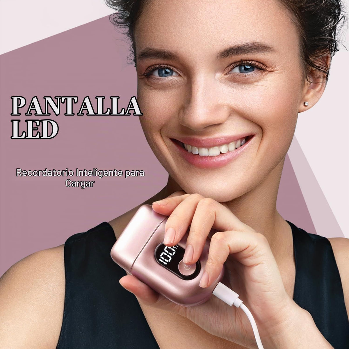 Afeitadora eléctrica inalámbrica para mujer: mini maquinillas de af...