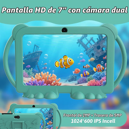 HOTTABLET Tableta para niños Android de 7 pulgadas, 4 GB de RAM 32...