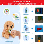 Meland Kit médico para niño con cachorro, juguete de simulación de...
