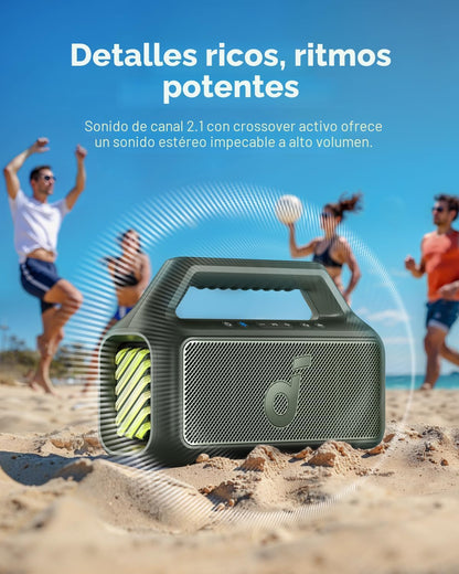 Soundcore Boom 2 de Anker, altavoz Bluetooth para exteriores de 80...