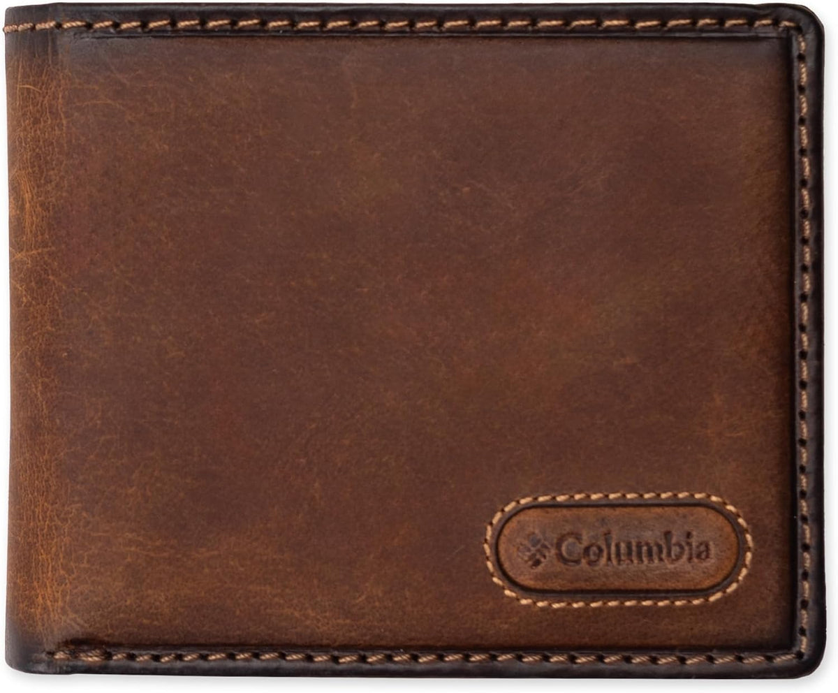 Columbia Billetera plegable delgada RFID para hombre con ventana de...