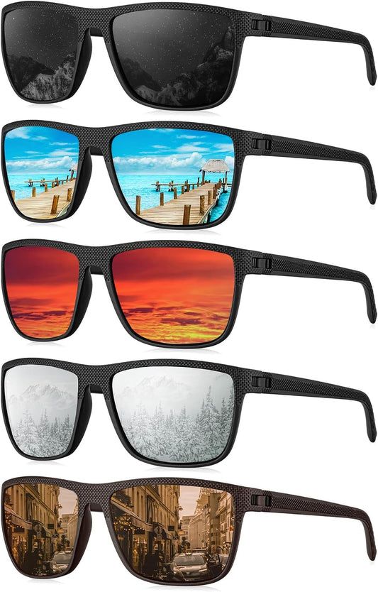 KALIYADI Gafas de sol polarizadas para hombre, gafas de sol clásica...