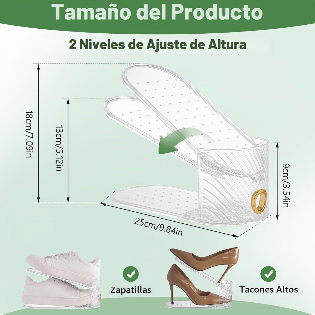 keappubest Organizador de ranura para zapatos, paquete de 20, organ...