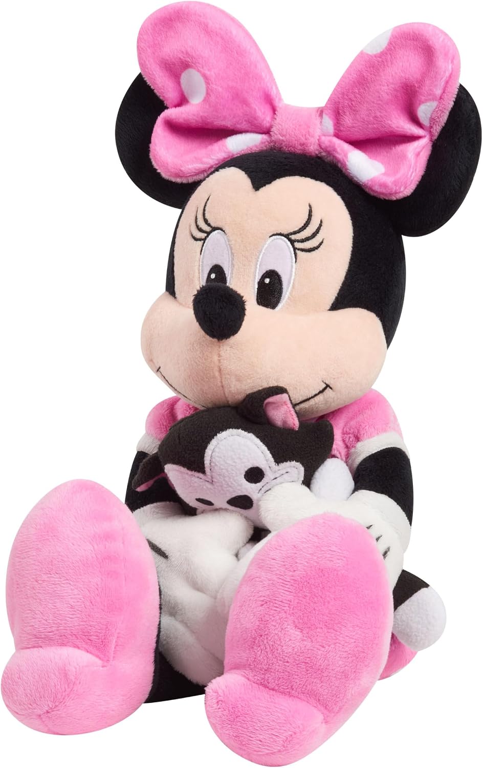 Disney Classics Lil Friends Minnie Mouse y Figaro, muñeco de peluch...