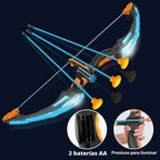 JOYIN - Arco y flecha LED para niños, juego de juguetes de tiro con...