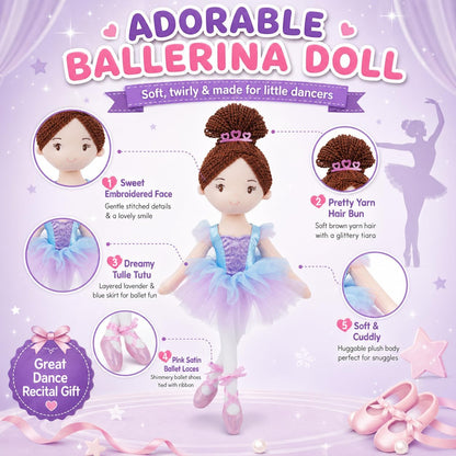 June Garden Muñeca Bailarina Bella de 16" \u2013 Regalo de Reci...