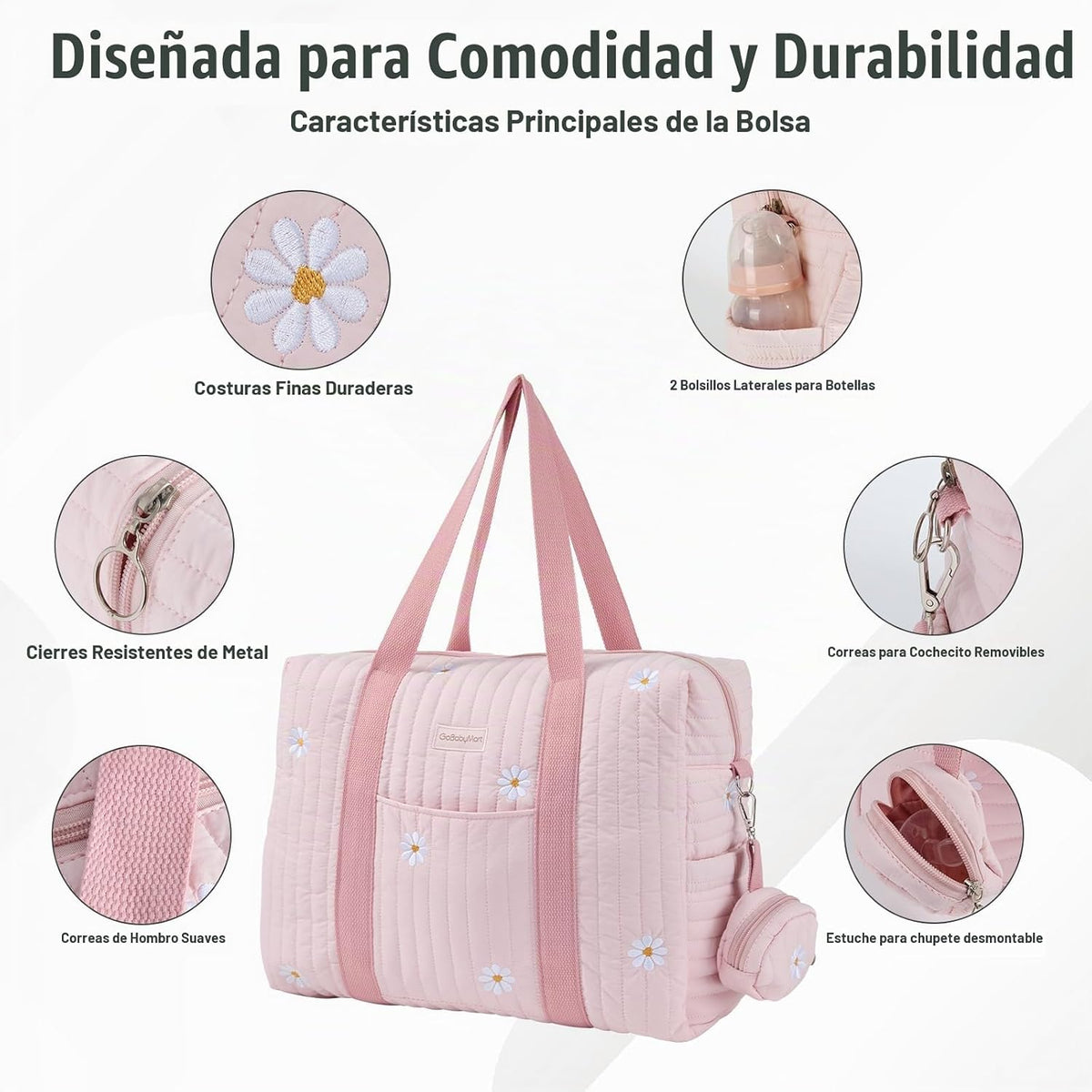 GOBABYMART Juego de bolsas de pañales de 3 piezas, bolsa de hospita...